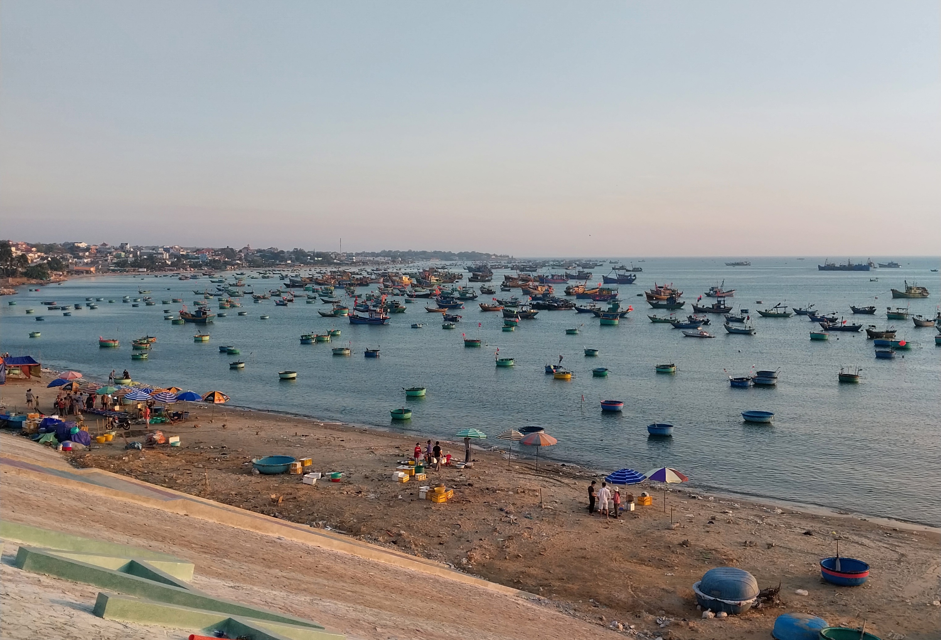 Fishing boats in Muine