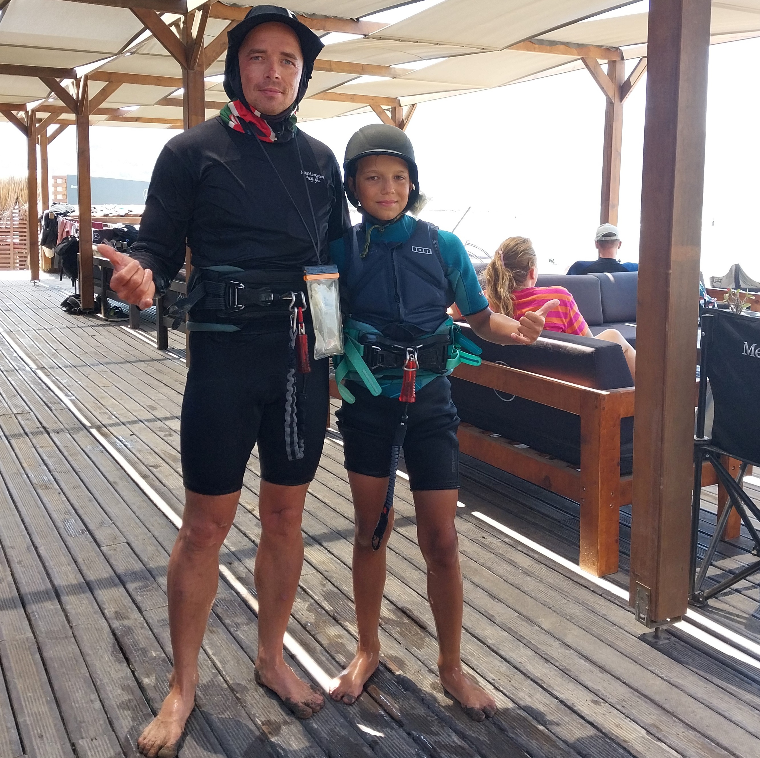 Обучение детей кайтсерфингу