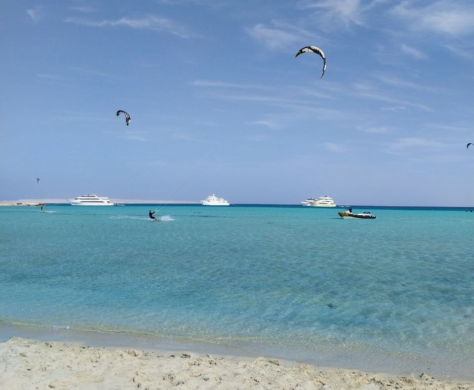 Кайт спот на острове в Красном море